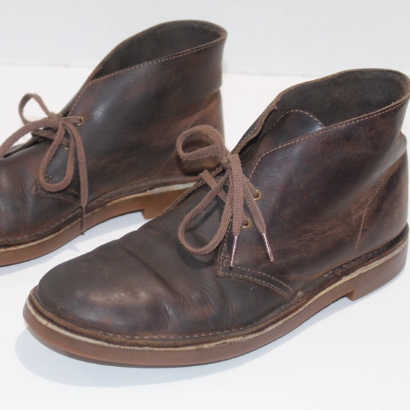 clarks men's bushacre 2 chukka boot dark brown